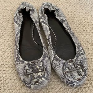 Tory Burch Snakeskin Flats!
